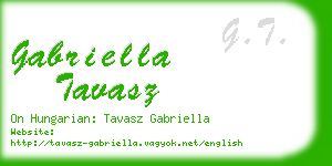 gabriella tavasz business card